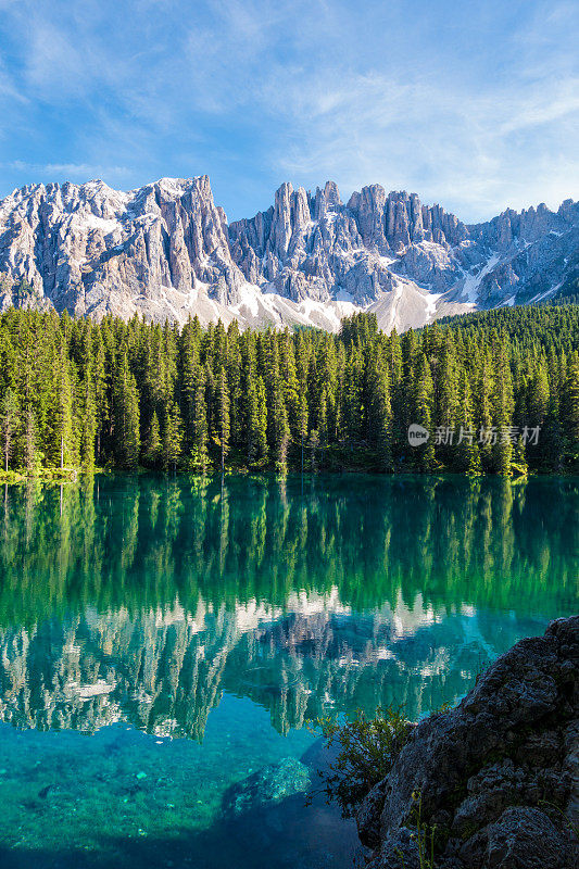 爱抚湖- Karersee, Trentino-Alto Adige，意大利